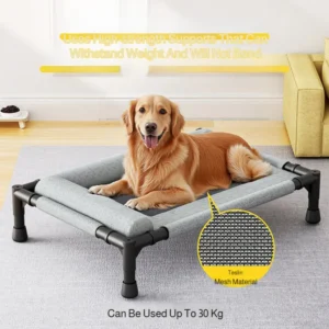 Medium and large cat and dog off-the-ground bed removable and washable breathable mesh pet bed moisture-proof removable and